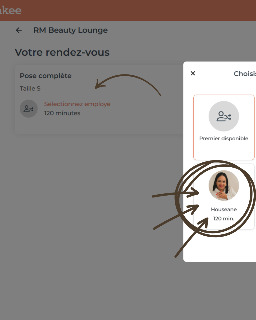 4 Prendre rendez-vous Salonkee